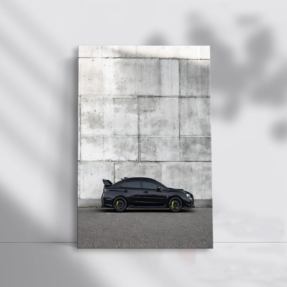 Subaru WRX Black by Concrete Wall - Bold Performance Machine