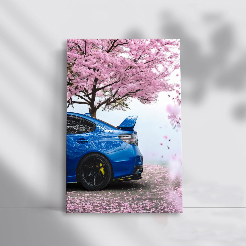 Subaru WRX Blue Under Sakura - Fast and Furious Ride