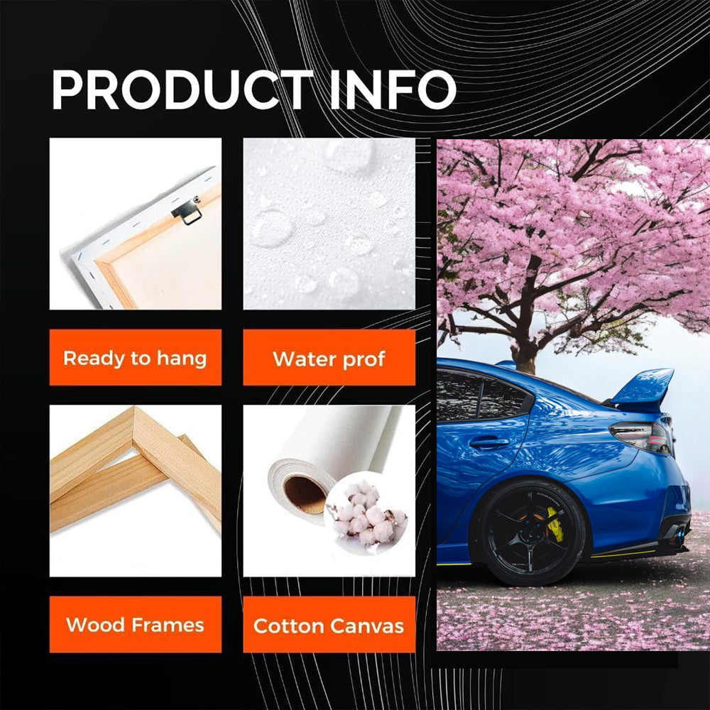 Subaru WRX Blue Under Sakura - Fast and Furious Ride