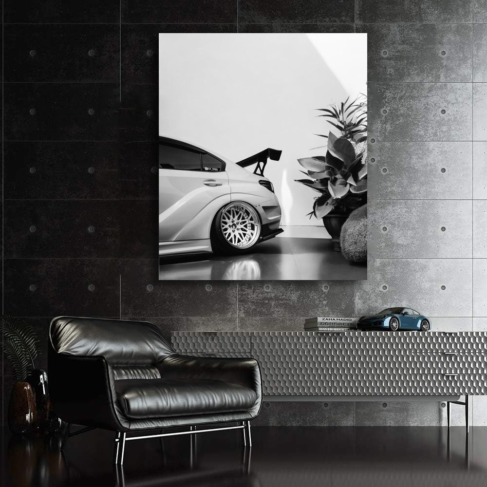 Black and White Subaru WRX - Performance Redefined