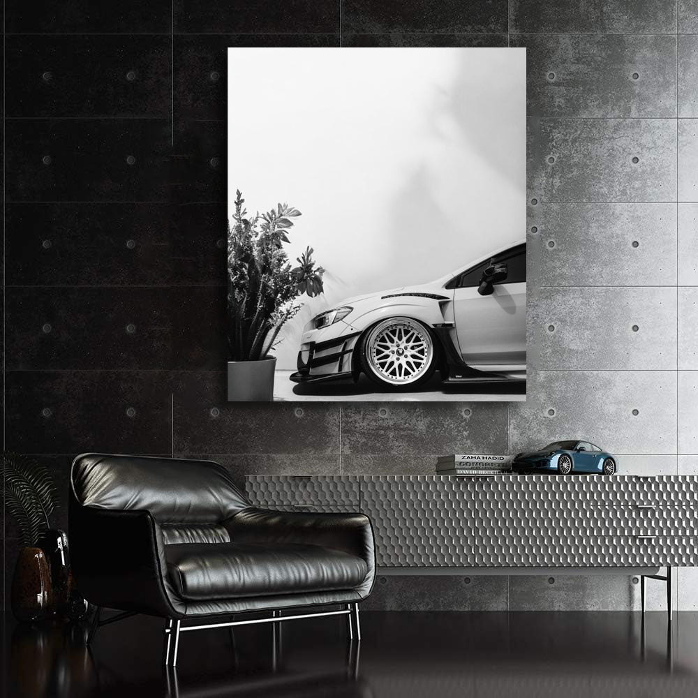 Subaru WRX Black and White - Sporty and Bold Performance