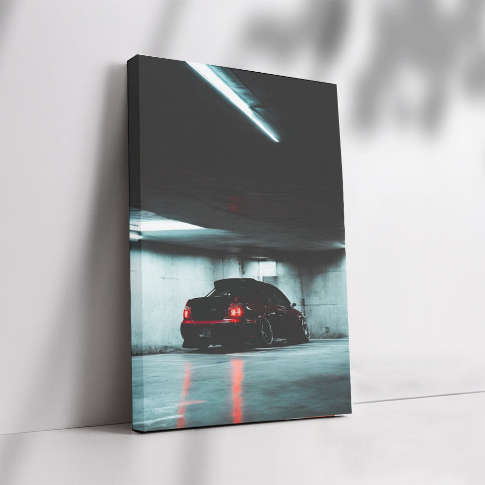 Subaru WRX in Underground Garage - Performance Beast