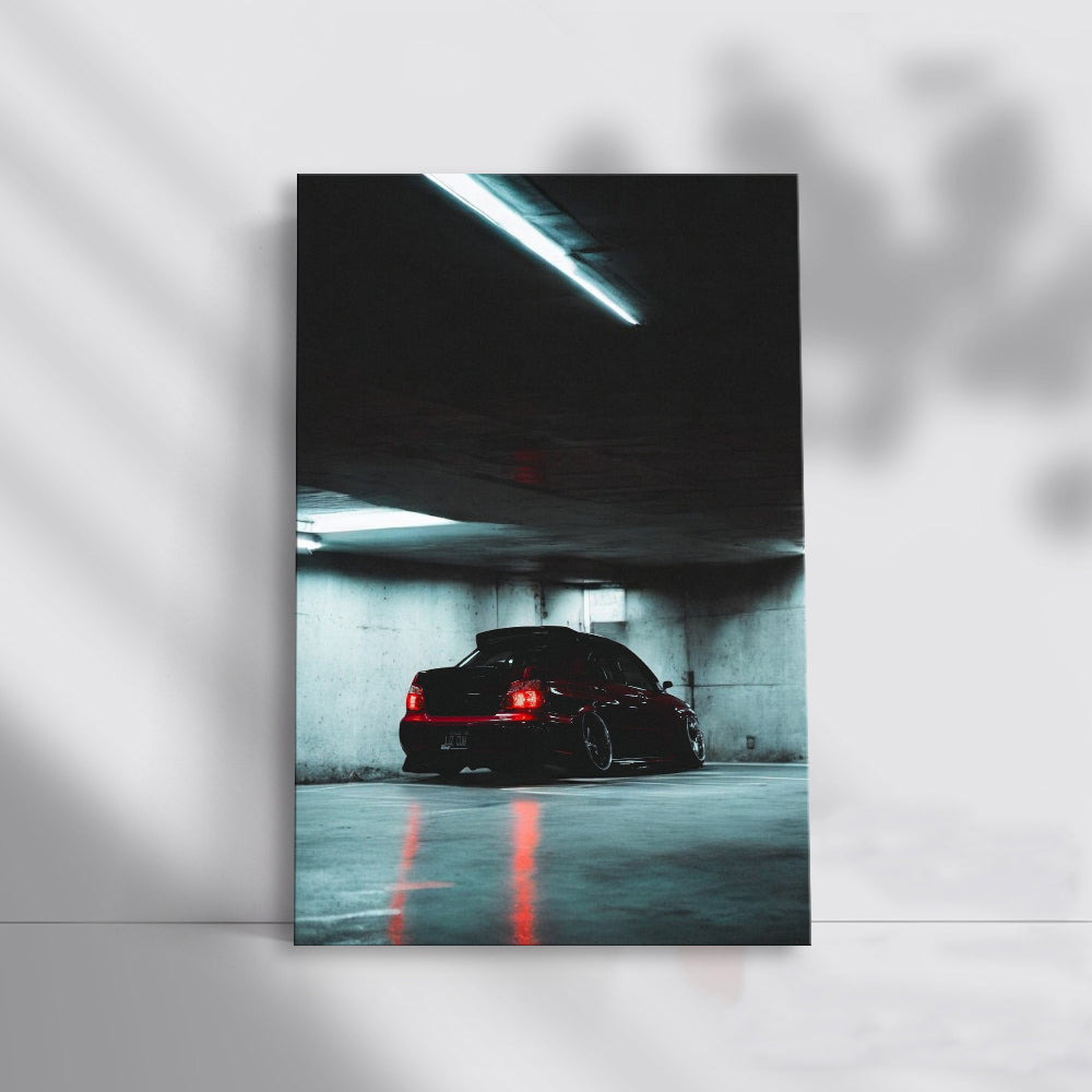 Subaru WRX in Underground Garage - Performance Beast