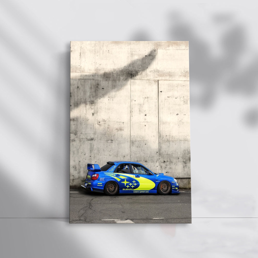 Subaru WRX by Concrete Wall - Thrilling Drive Awaits