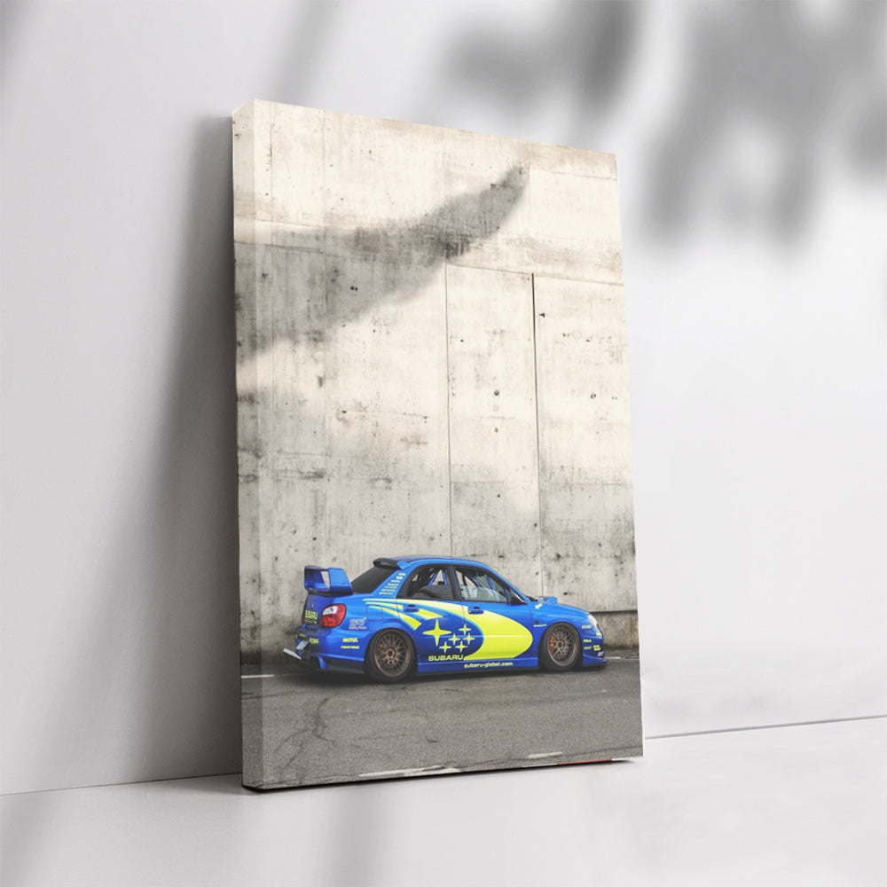 Subaru WRX by Concrete Wall - Thrilling Drive Awaits