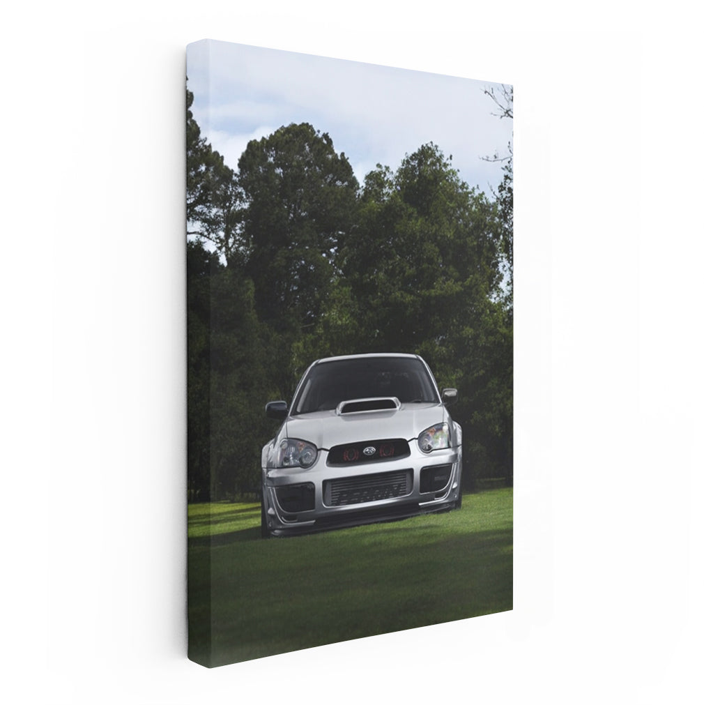 Silver Subaru WRX in Nature - Adventure Awaits