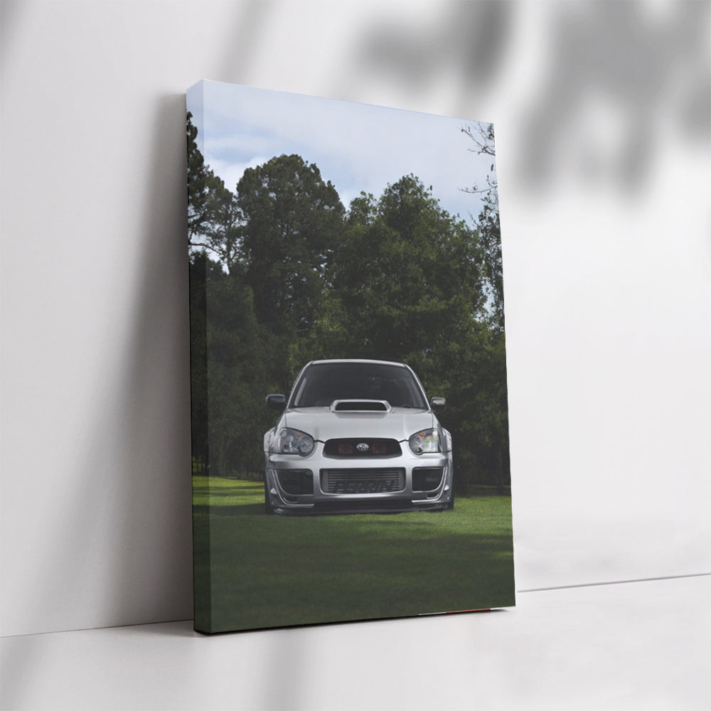 Silver Subaru WRX in Nature - Adventure Awaits