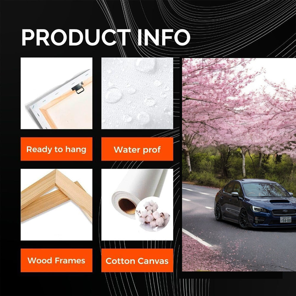 Subaru WRX Beneath Sakura Blossoms - Performance Redefined