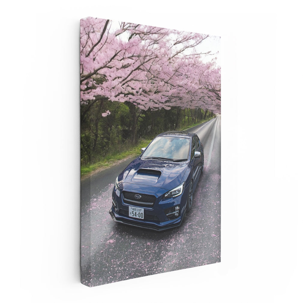 Subaru WRX with Sakura Blossoms - Rally Legend Unleashed