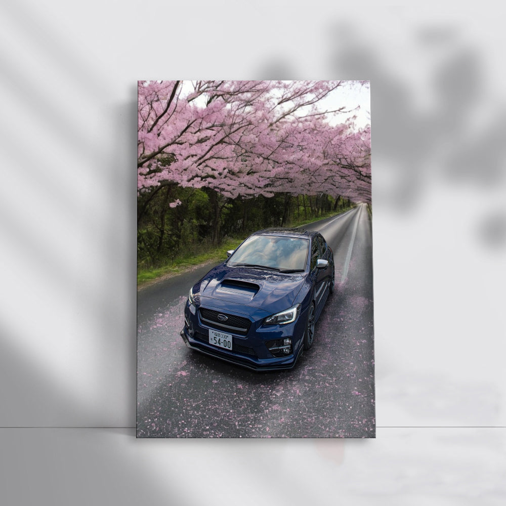Subaru WRX with Sakura Blossoms - Rally Legend Unleashed