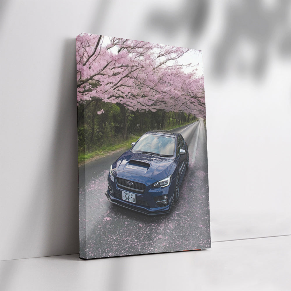 Subaru WRX with Sakura Blossoms - Rally Legend Unleashed