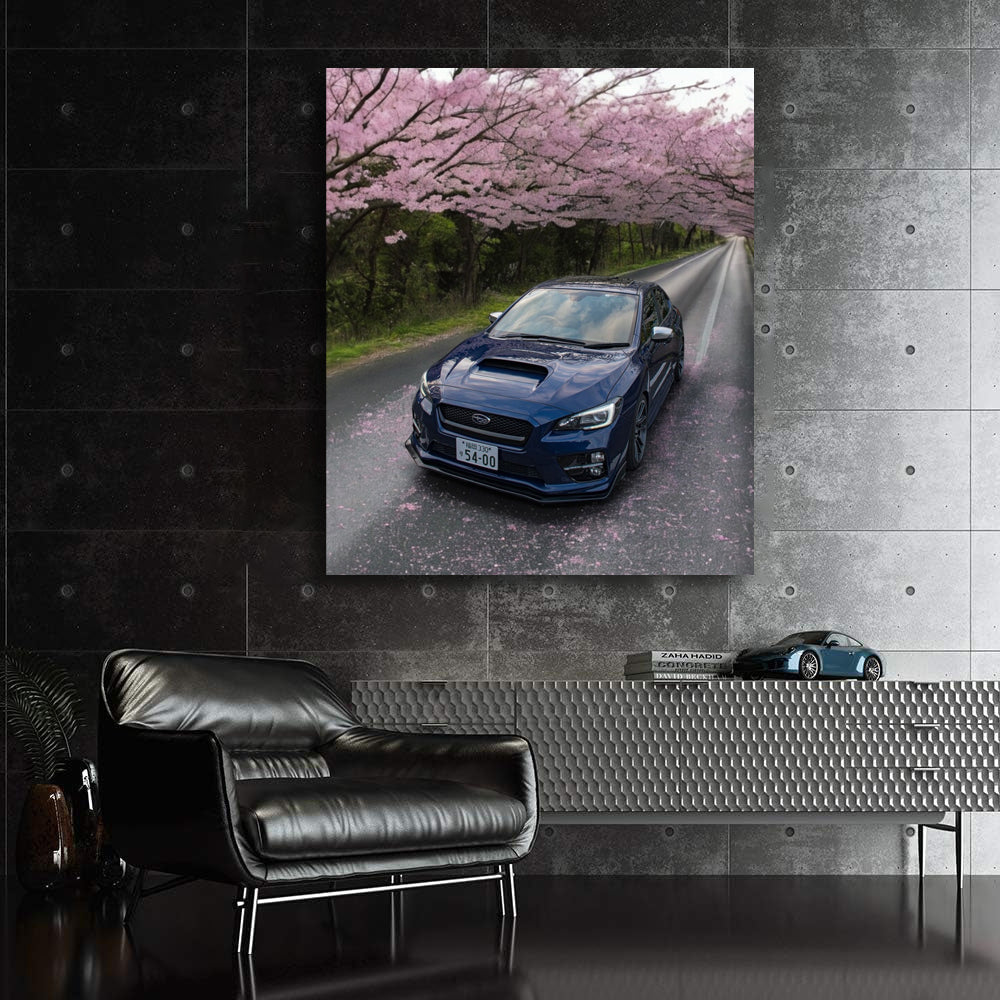 Subaru WRX with Sakura Blossoms - Rally Legend Unleashed