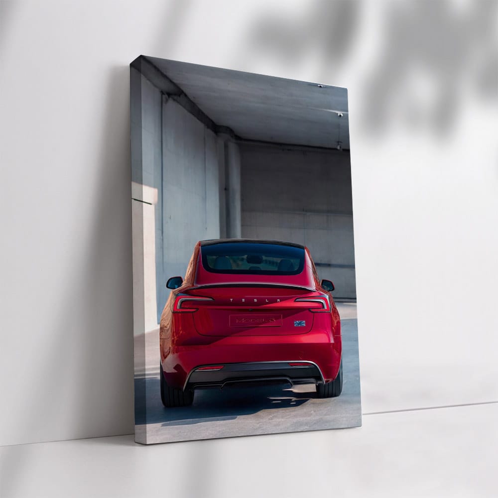 Tesla Model 3 Parked - Future of Electric Driving