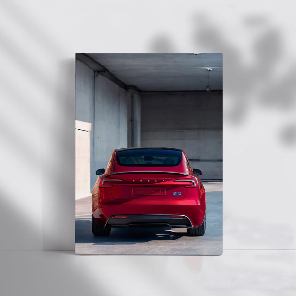 Tesla Model 3 Parked - Future of Electric Driving