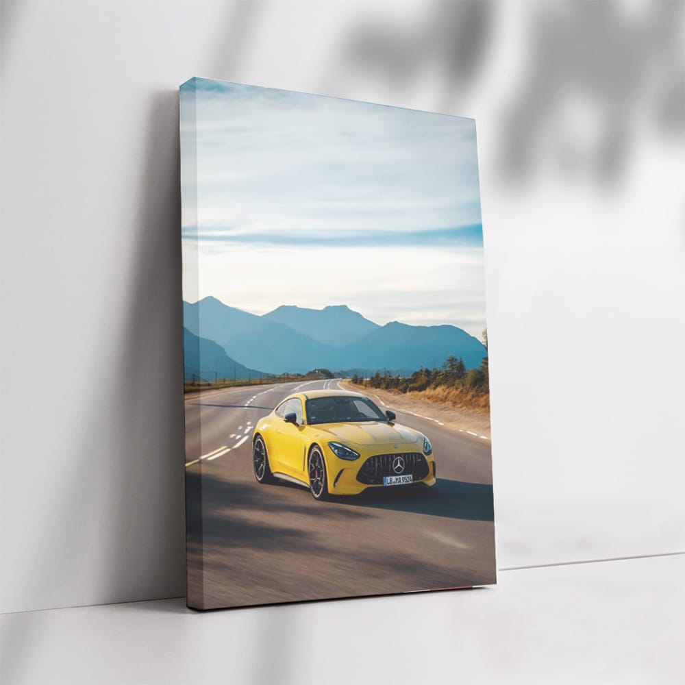 Yellow Mercedes GT 63 in Mountains - Power Meets Elegance