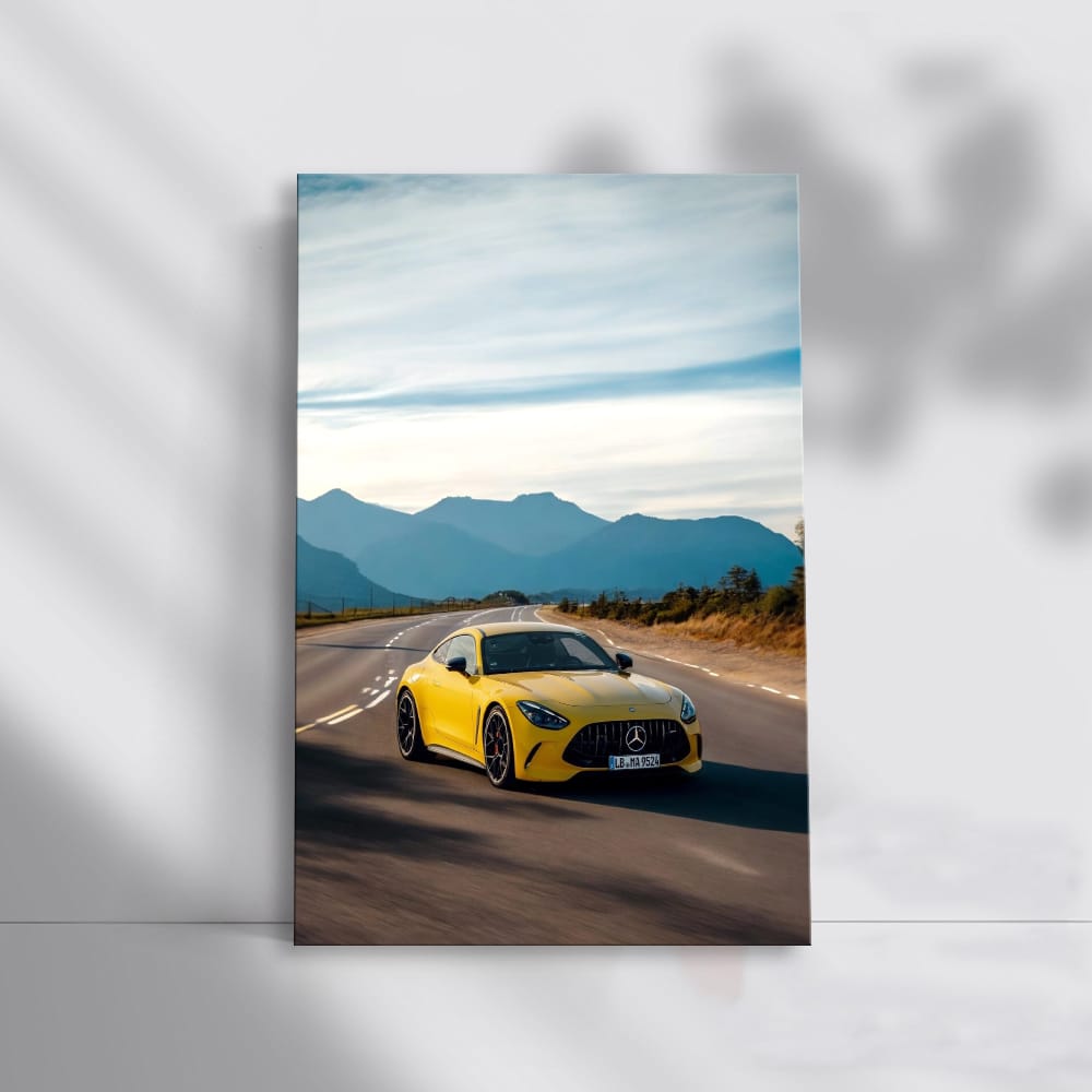 Yellow Mercedes GT 63 in Mountains - Power Meets Elegance