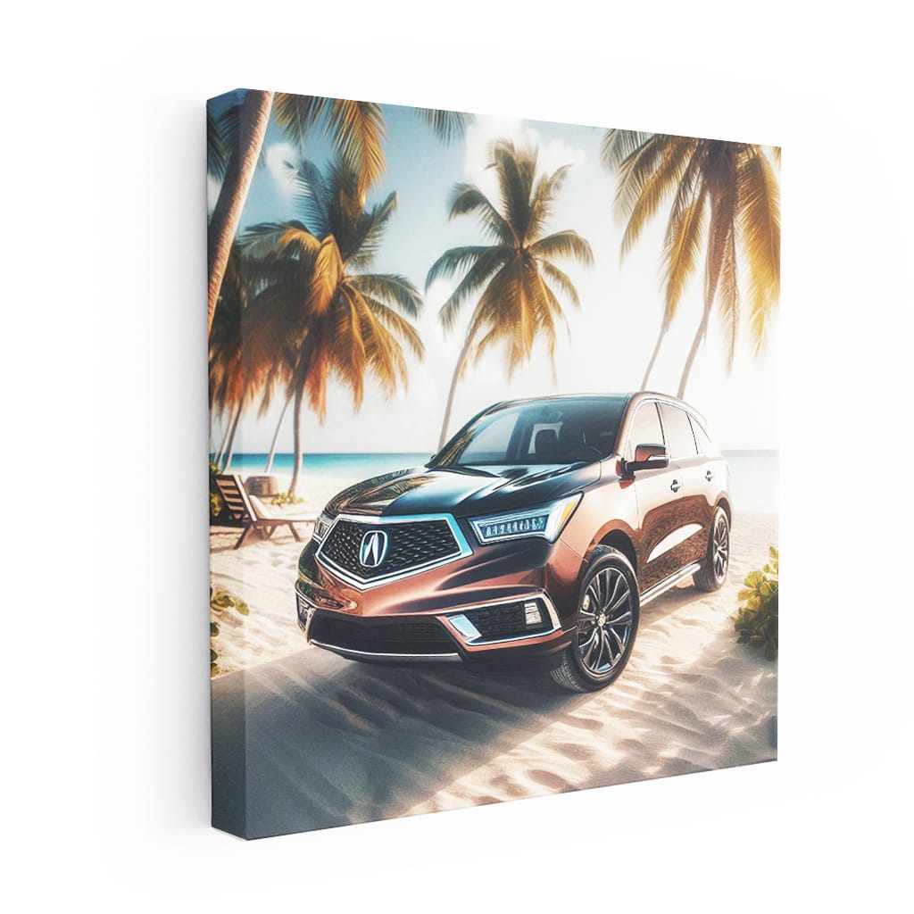 Acura Mdx On Beach Wall Art