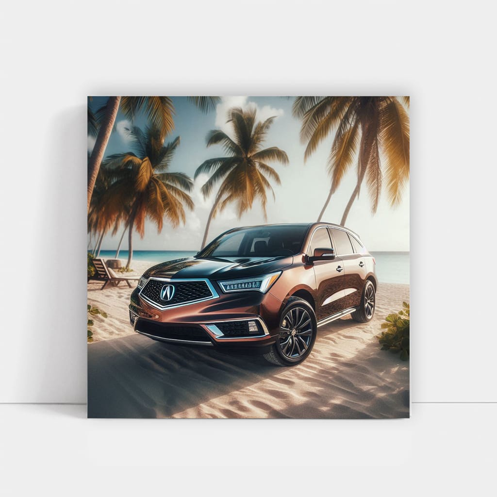 Acura Mdx On Beach Wall Art