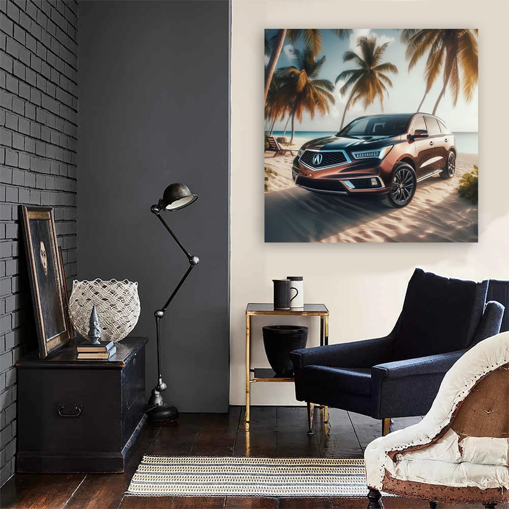 Acura Mdx On Beach Wall Art