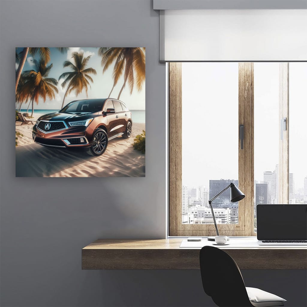 Acura Mdx On Beach Wall Art