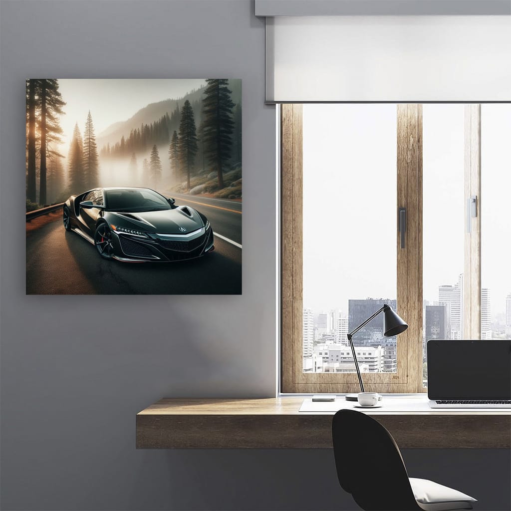 Acura NSX in Fog - Unleash Power of Precision