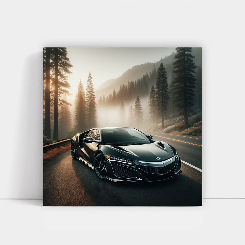 Acura NSX in Fog - Unleash Power of Precision
