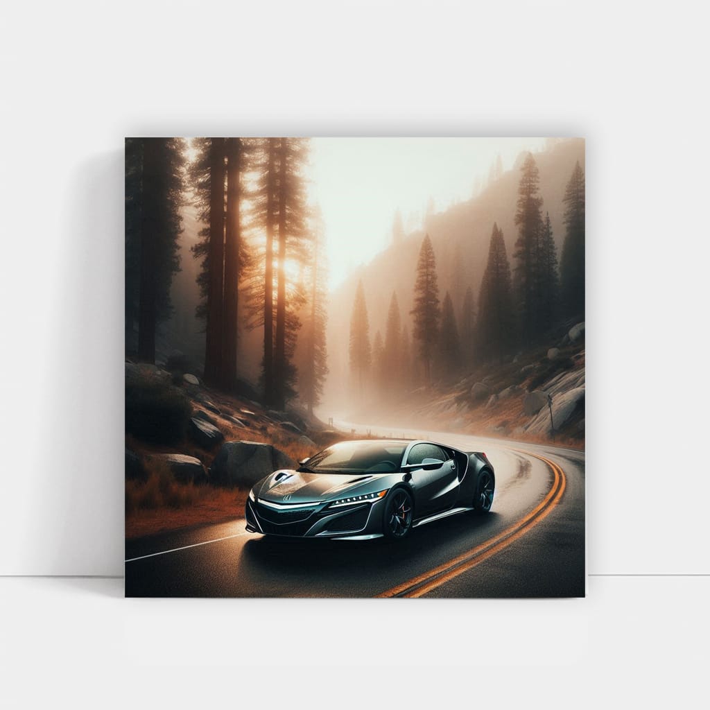 Acura NSX in Fog - Sleek Performance, Ultimate Precision