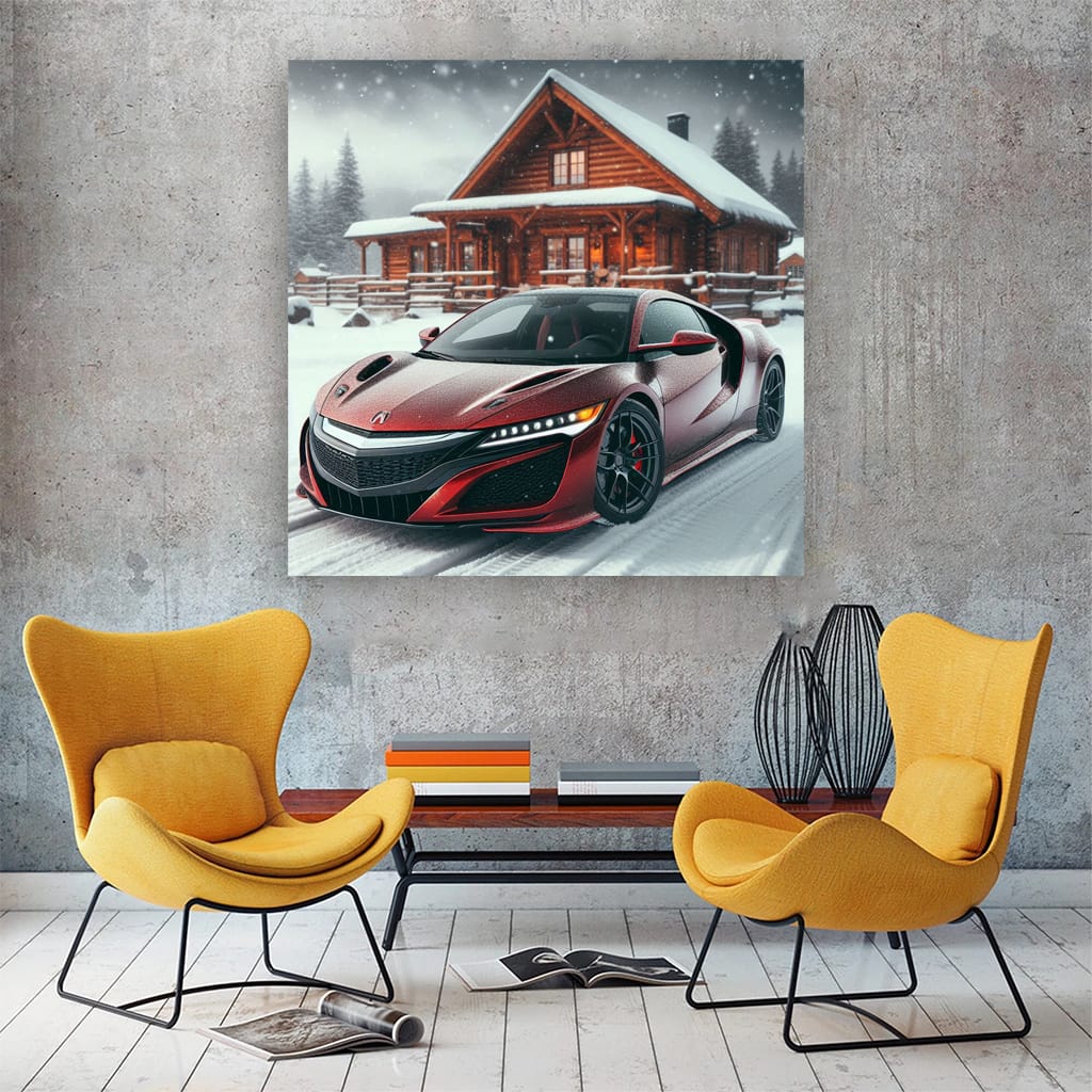 Acura Nsx Wint Wall Art