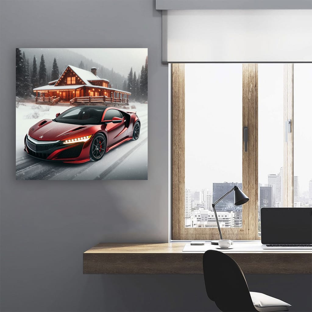 Acura Nsx Winter Wall Art