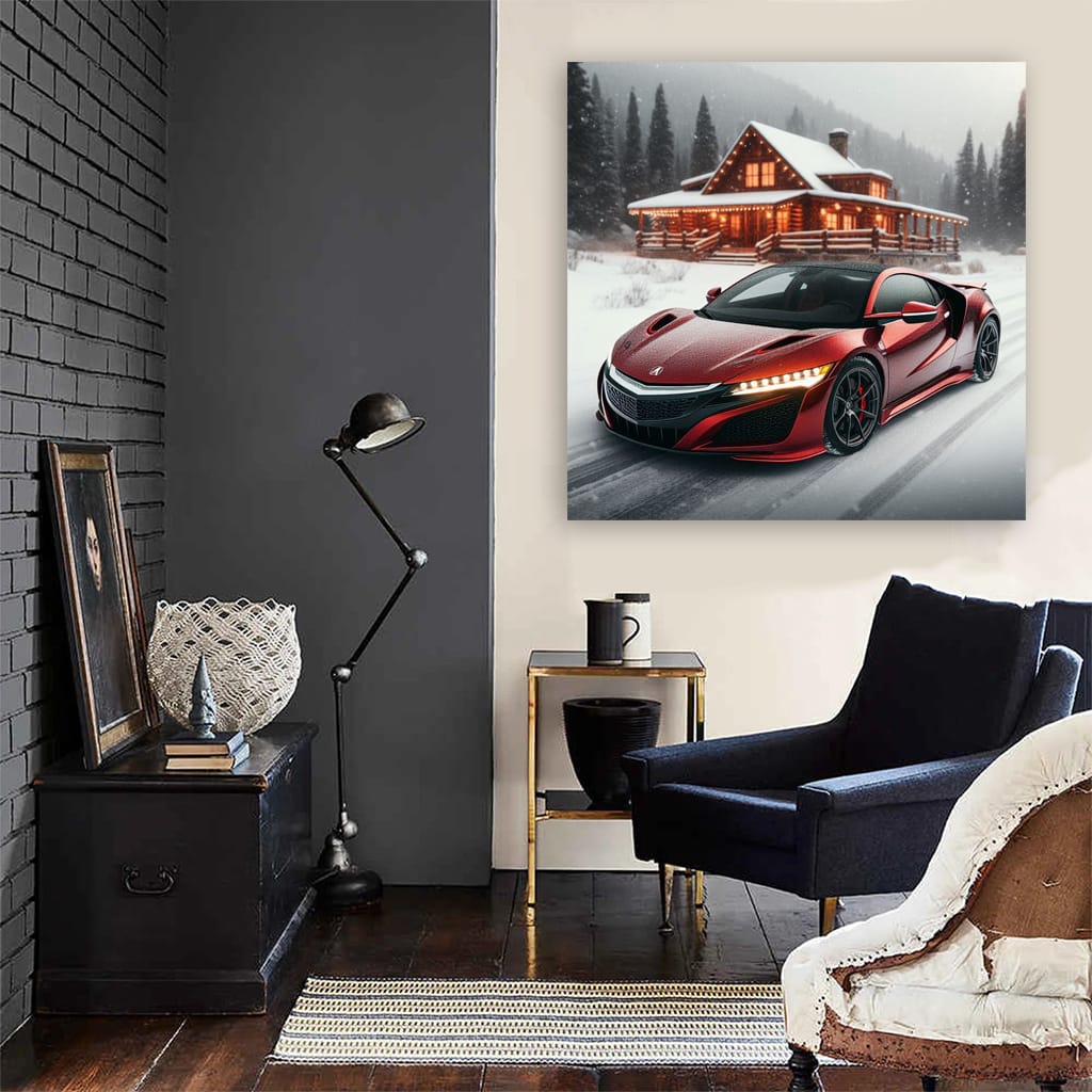 Acura Nsx Winter Wall Art