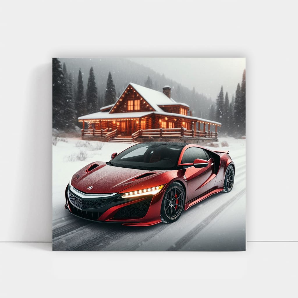 Acura Nsx Winter Wall Art