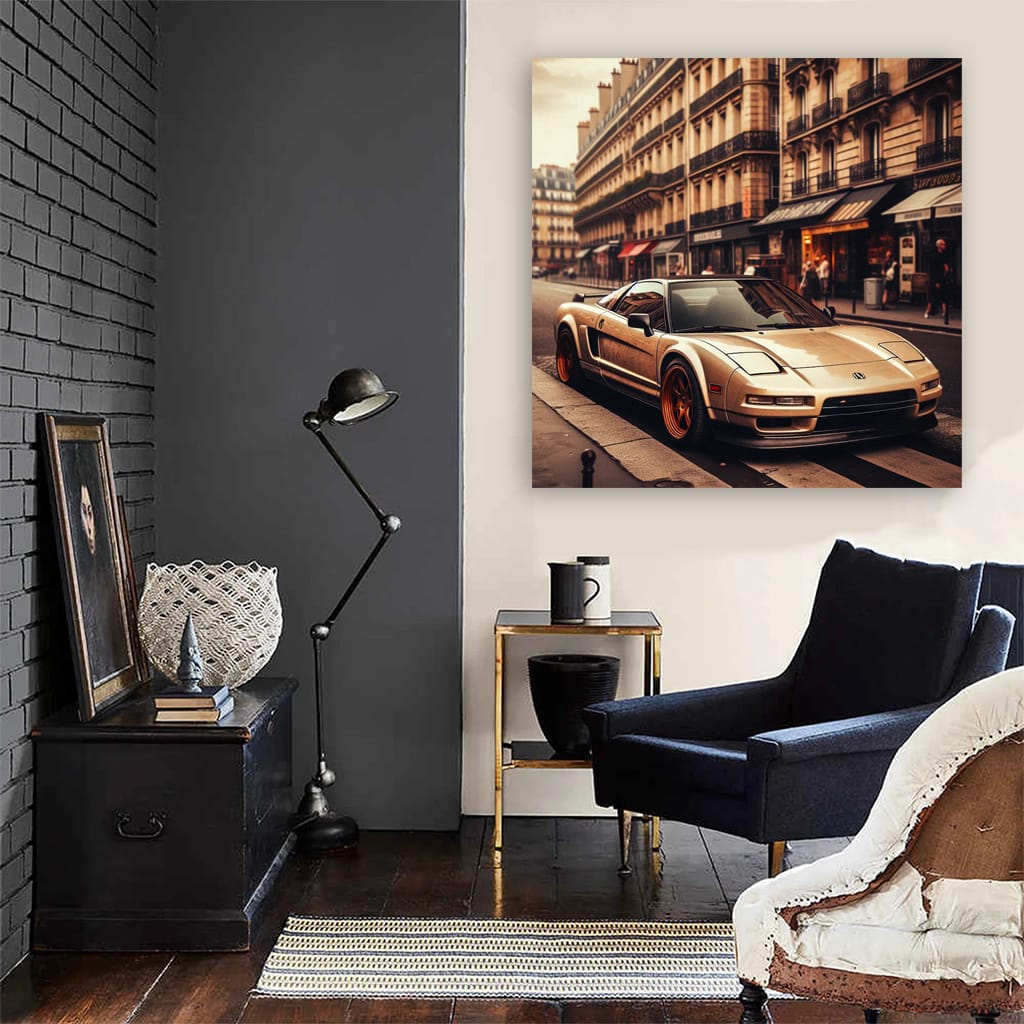 Retro Acura in Paris - Vintage Elegance and Timeless Charm