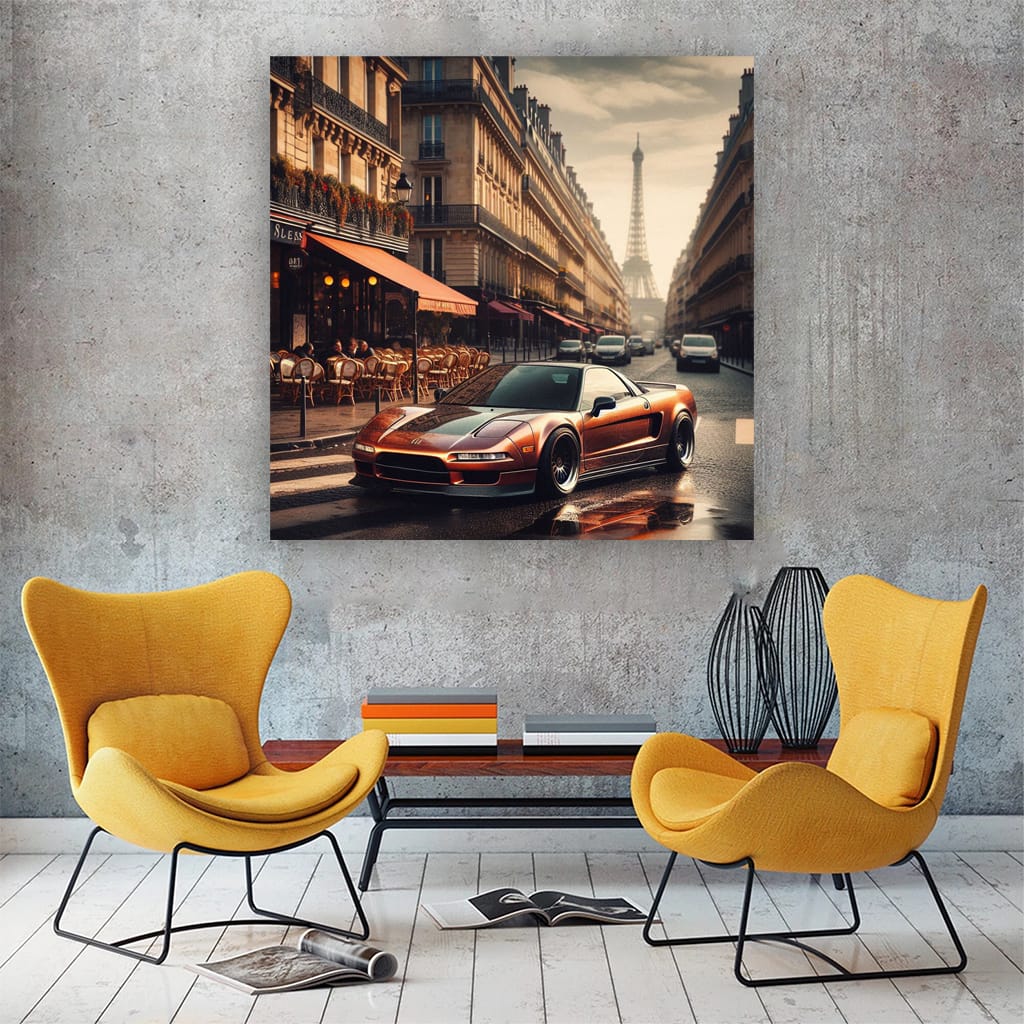 Acura Old Retro Paris Wall Art