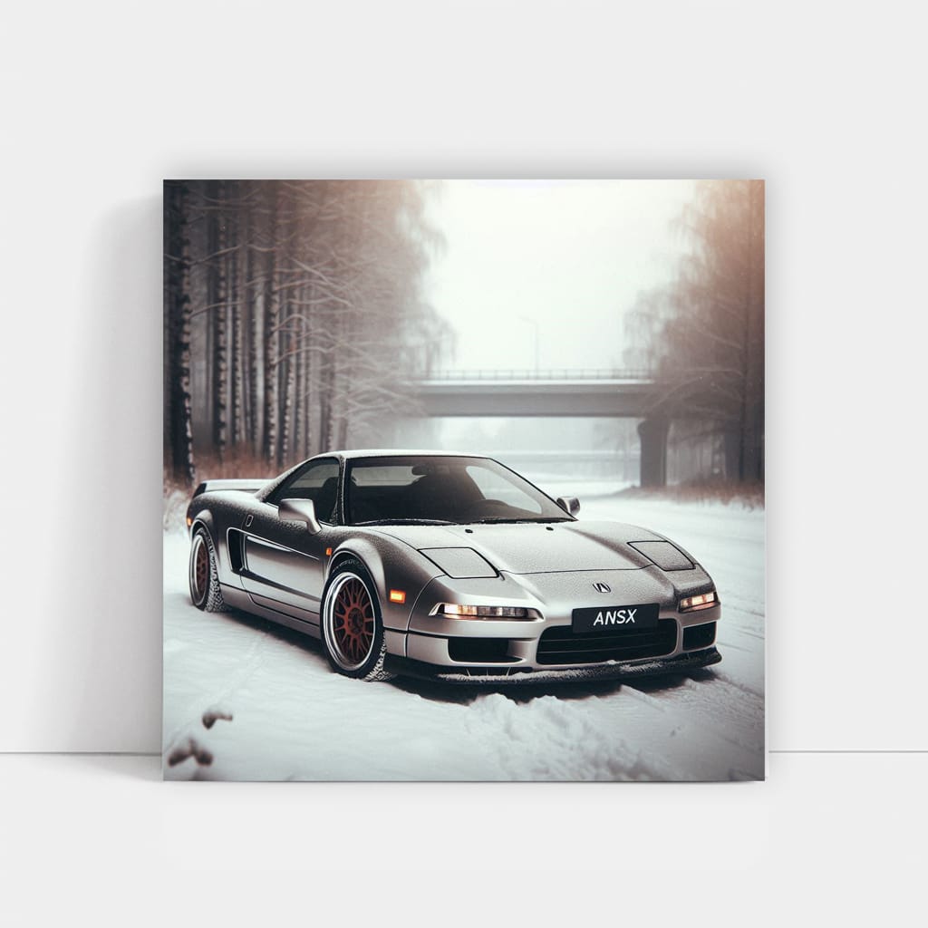 Vintage Acura in Winter - Timeless Elegance on Ice