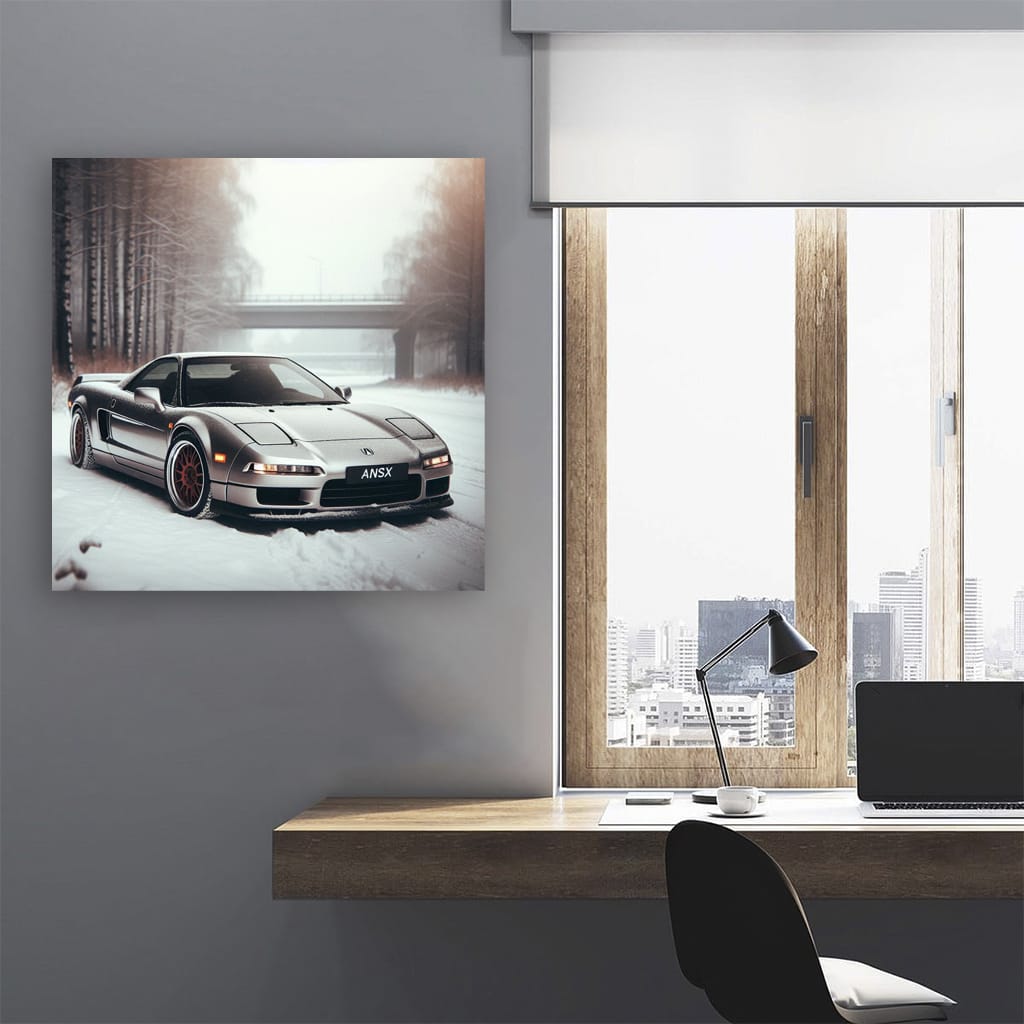 Acura Old Retro Winter Wall Art