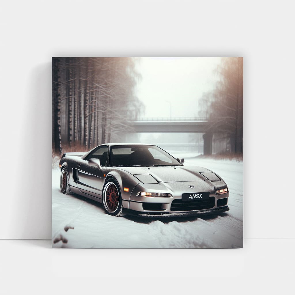 Acura Old Retro Winter Wall Art