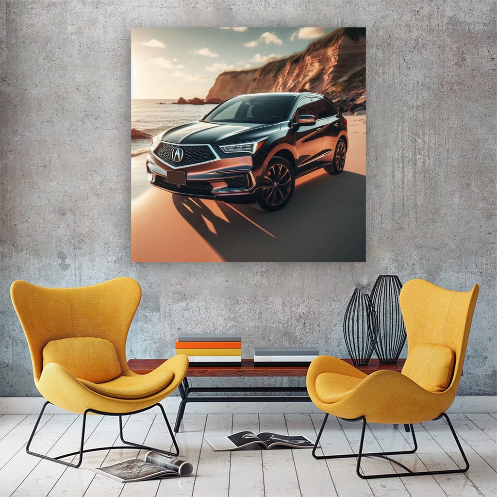 Acura Rdx On Beach Wall Art