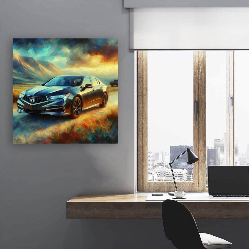Acura RL in Impressionism Style - Elegance Meets Artistry