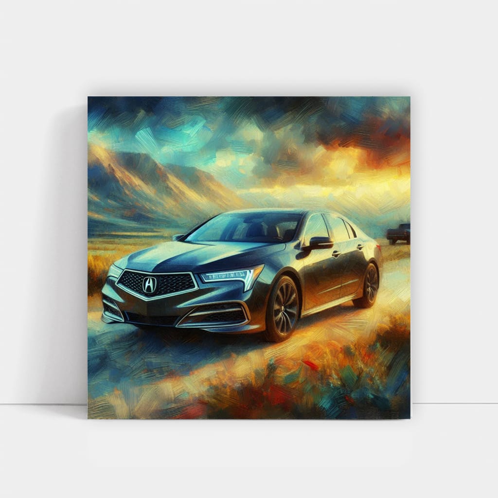Acura RL in Impressionism Style - Elegance Meets Artistry