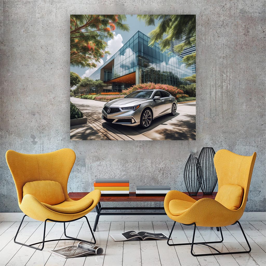 Acura Rlx Buildi Wall Art