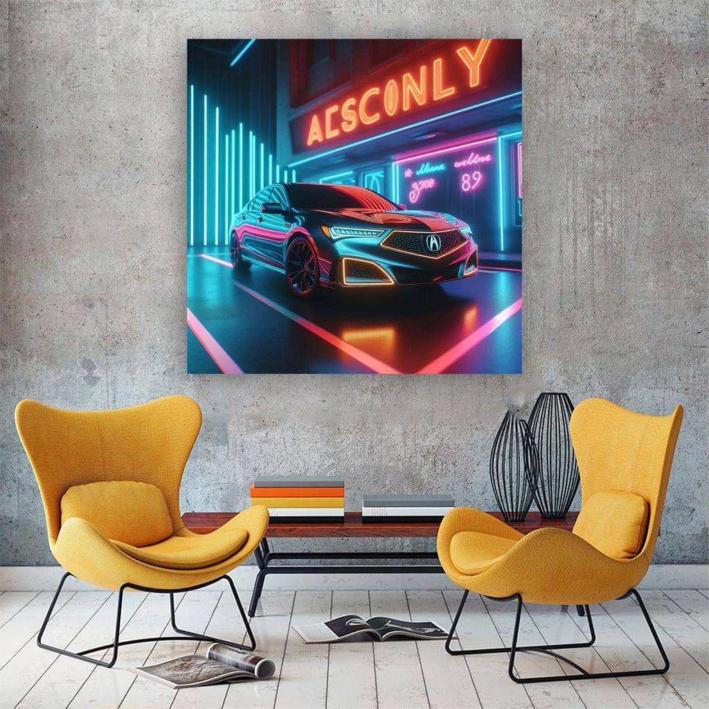 Acura Rlx Neon Wall Art