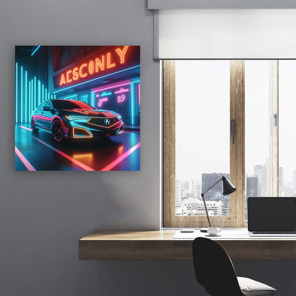 Acura Rlx Neon Wall Art