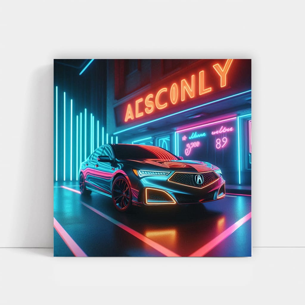 Acura Rlx Neon Wall Art