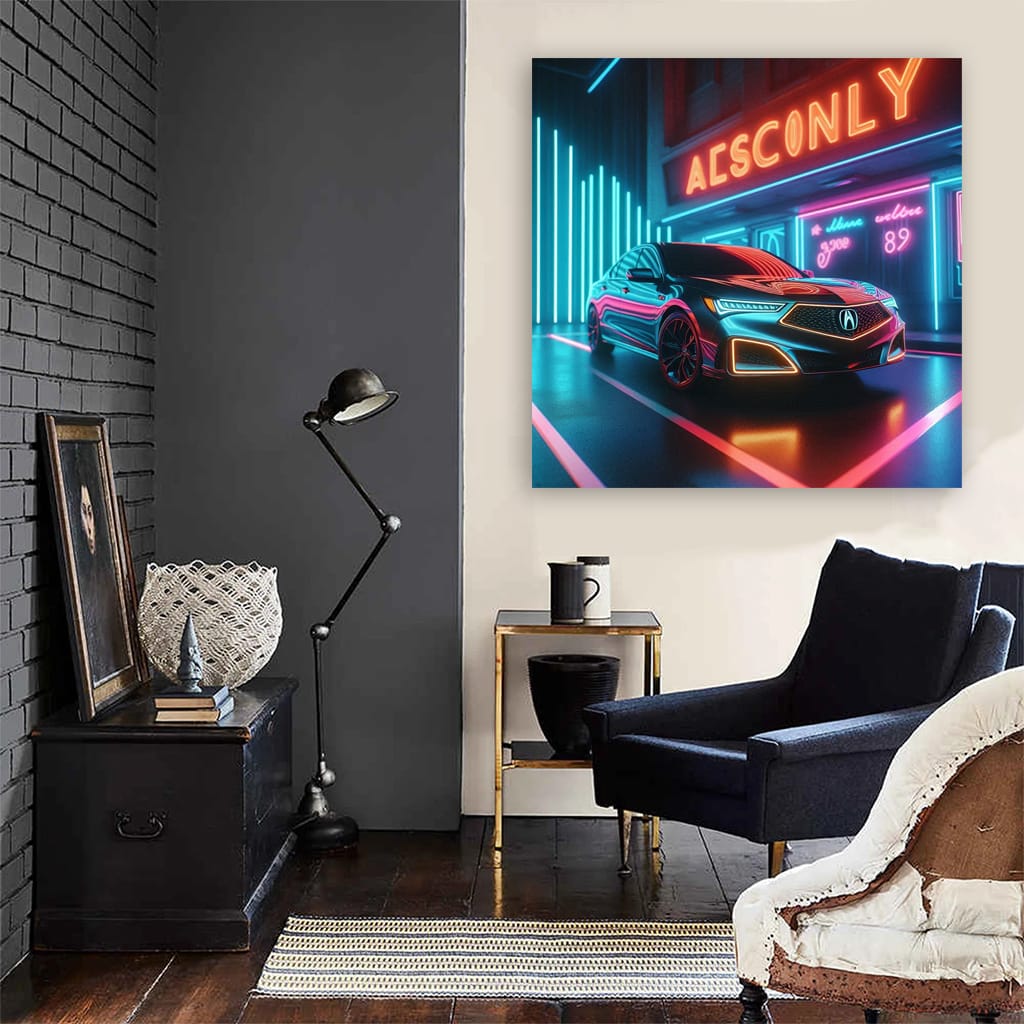 Acura Rlx Neon Wall Art