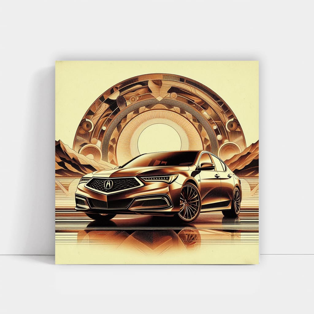 Abstract Acura TLX: Fusion of Elegance and Performance