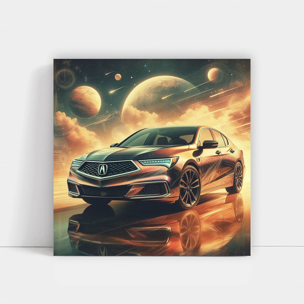 Abstract Acura TLX - Elegance and Performance