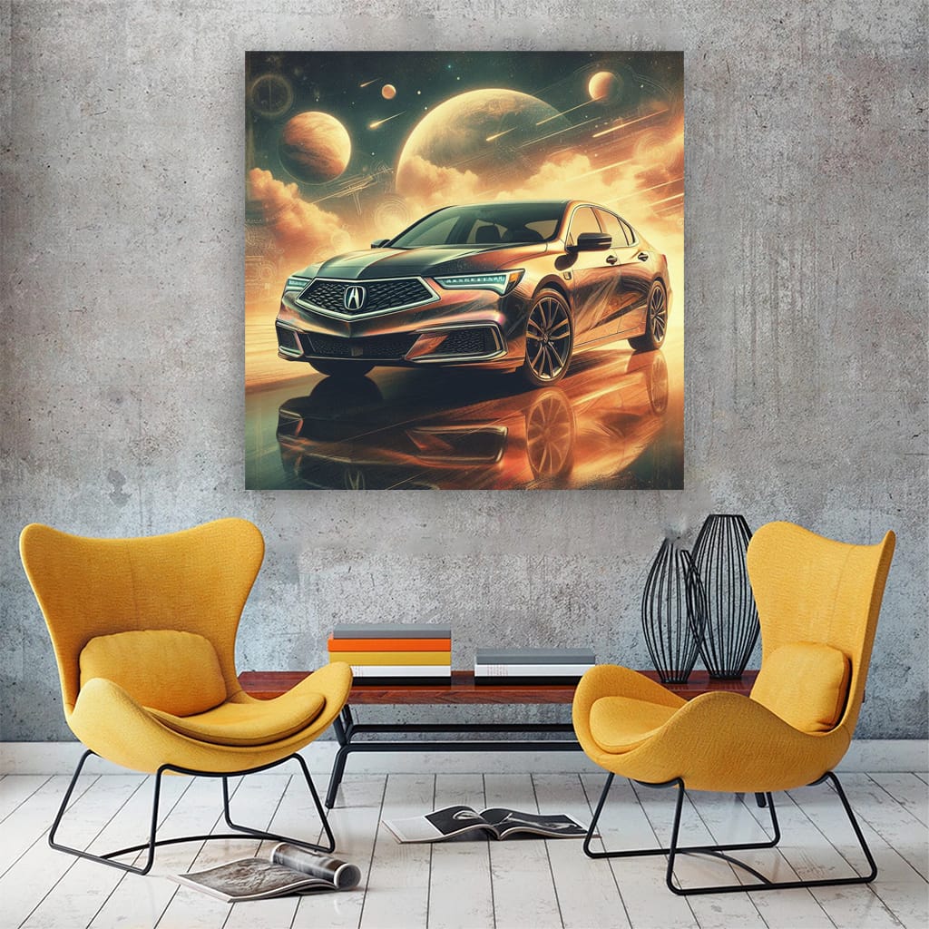 Acura Tlx Absctract Wall Art