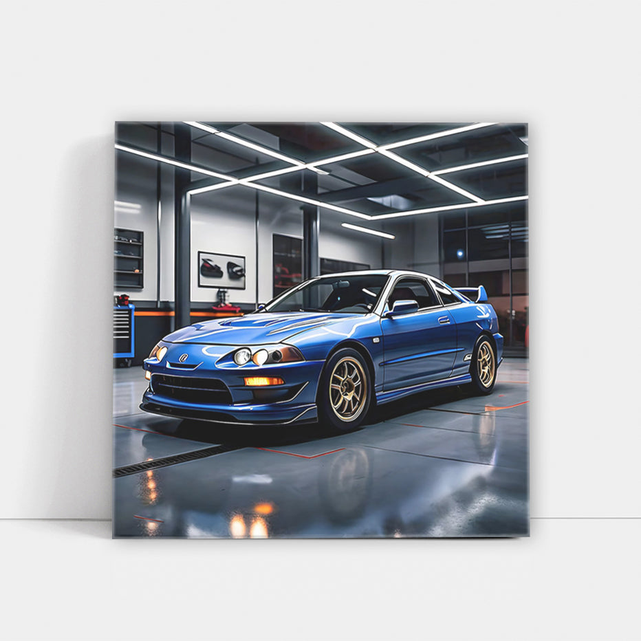 Acura Integra Type R in Garage - Blue Dream, Performance Unleashed