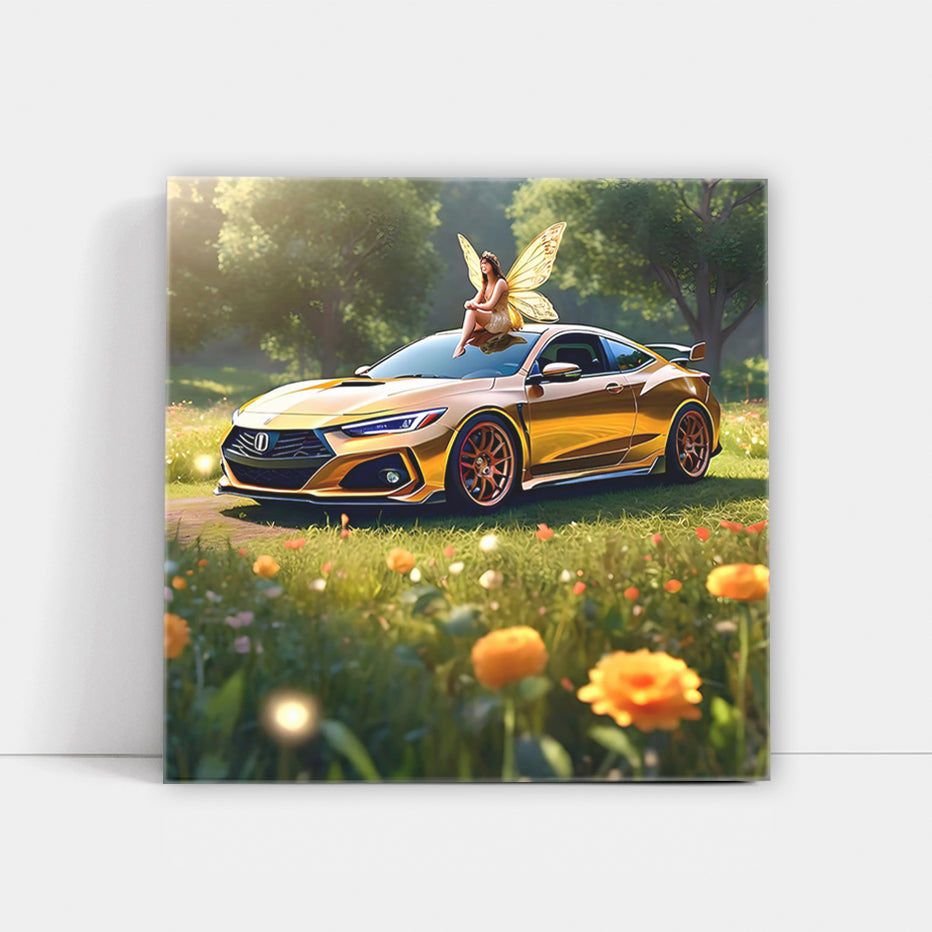 . Golden Acura Integra Type R: Dream Machine with Flair