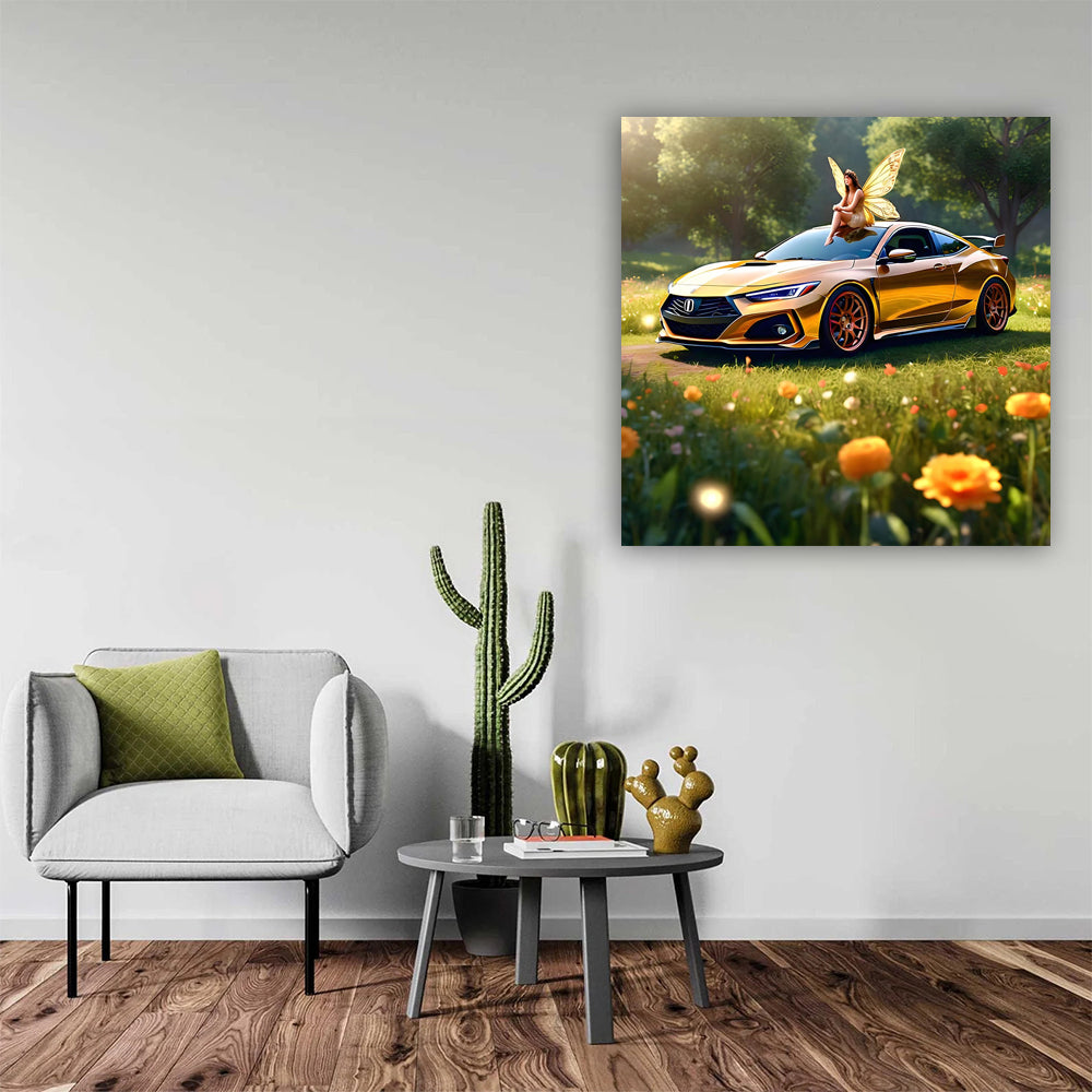 . Golden Acura Integra Type R: Dream Machine with Flair